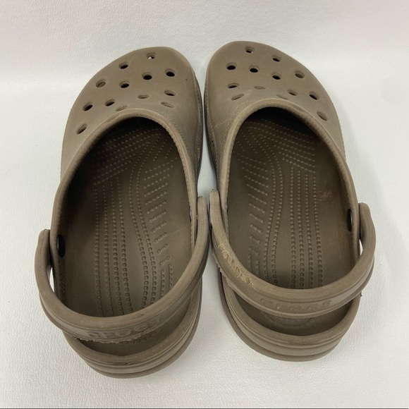Crocs M8-9 W10-11 Brown Slip On Waterproof Outdoor Garden Sandals Clogs - Picture 9 of 15
